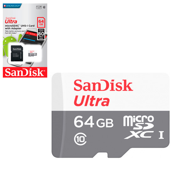 Sandisk Tarjeta Micro SD 64Gb CLASE 10